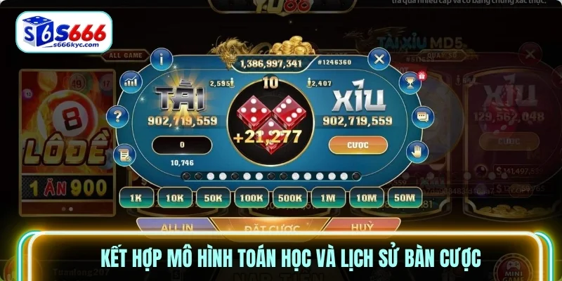 Kết hợp mô hình toán học và lịch sử bàn cược Kết hợp mô hình toán học và lịch sử bàn cược